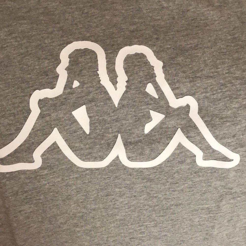Kappa Logo Cromok T-shirt Grey Medium Melange - Picture 5 of 7